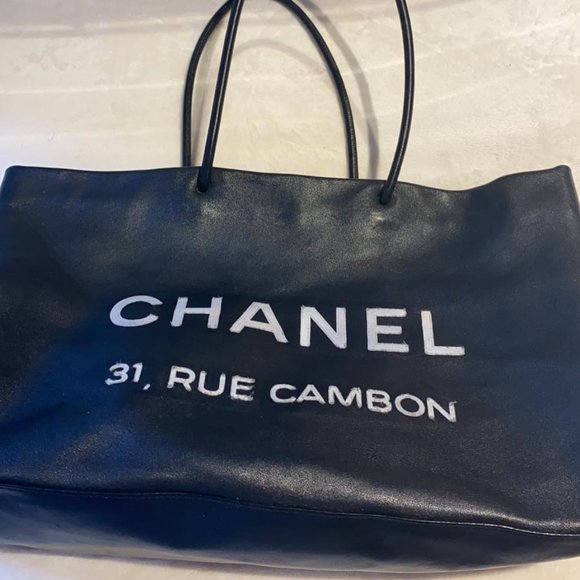 CHANEL Handbags - Leather Rue Cambon Shopping Tote